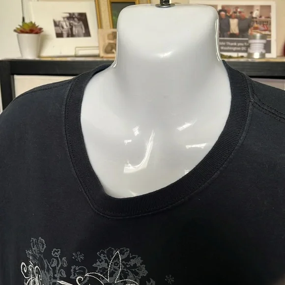 Gildan Heavy Cotton Black Las Vegas. T-Shirt size XL - Picture 4 of 6